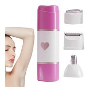 Rasoirs Électriques | Tondeuses Électriques avec Chargeur Type-C comprenant 3 Têtes de Raccordement,Rasoirs Pour Femmes Pour Le Rasage - pour Cheveux Visage Bikini Corps Peau Jambes Beauté Voyage Dame