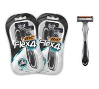 Rasoirs Jetables - BIC - Flex4 - Tête Pivotante - 4 Lames - Lot de 2 Blisters de 3