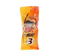 BIC Lot de 3 Pochettes de 4 Rasoirs N°3 Sensitive (3 lames ) + Bande lubrifiante