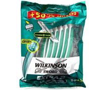 Rasoirs jetables - WILKINSON SWORD - Extra 2 Sensitive - 2 lames - Lot de 15