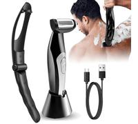 Rasoirs Multifonctions pour Hommes, Rasoir pour le Dos à Usage Sec et Humide, Poignée Amovible à Portée Extrême, Rasoirs Manscaped Power Burst