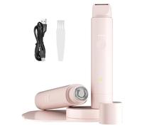 Rasoirs pour femme - Rasoir électrique 2 en 1 - Épilateur facial sans fil pour femme - Rasoir électrique indolore pour épilation des jambes, aisselles, lèvres, menton/visage
