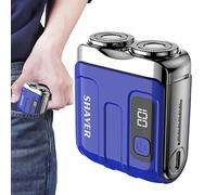 Rasoirs Pour Hommes Pour Le Rasage Électrique - Mini Rasoir Électrique Portable R18, Rechargeable Par USB, Fonctionnement À Un Bouton | Tondeuse À Barbe Sèche Et Humide Imperméable Pour La Maison, Les