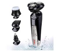 Rasoirs, Rasoir électrique rechargeable for hommes, étanche, avec écran numérique intelligent et rotatif 4D