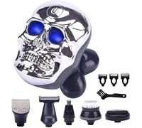 Rasoirs, Rasoirs électriques for hommes, rasoir tête de mort, 5 lames, rechargeable par USB, for hommes, barbier, barbe