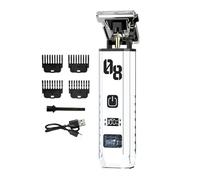 Rasoirs rechargeables pour hommes - Kit de tondeuse à barbe professionnelle, tondeuse à cheveux électrique, rasoir électrique sans fil avec accessoires pour la barbe et le visage, outil de soin person