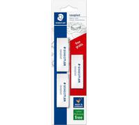 Rasoplast,Gommes Blanches Sans Phtalate Ni Latex,Étui Blister Avec 3 Gommmes,526 B20 Bk3p