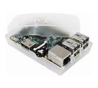 Raspberry boîtier pi b+ frosted white enclosure mc-rp002-clr