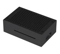 Raspberry Compatible Pi 4b 01b Aluminium Gehäuse, Noir