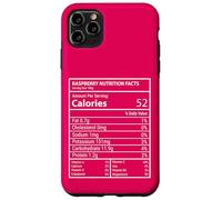 Raspberry Nutrition Facts Graphique Étiquette Nerdy Fruit Coque pour iPhone 11 Pro Max