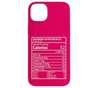Raspberry Nutrition Facts Graphique Étiquette Nerdy Fruit Coque pour iPhone 14 Plus