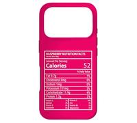 Raspberry Nutrition Facts Graphique Étiquette Nerdy Fruit Coque pour iPhone 17 Pro