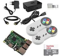 Raspberry Pi 3 16GB Retro Gaming Bundle with 2 SNES Style Controllers