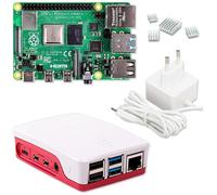 Raspberry Pi 4 Starter Kit 4GB / USB-C Power Supply/Housing / 4 Heat Sinks