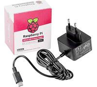 Raspberry Pi 4 USB-C Power Supply EU Plug (Noir)
