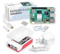 Raspberry Pi 5 8 Go Starter-Set | Édition 128 Go | Alimentation Officielle 27W | Boîtiers Officiel avec Ventilateur | Câble Micro HDMI 4K 1 m | dissipateur Thermique en Aluminium