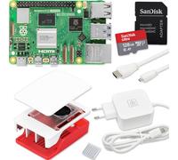 Raspberry Pi 5 Kit de démarrage 16 Go | 128 Go Ultra Edition | Bloc d'alimentation 45 W | Boîtier officiel avec ventilateur | Câble Micro HDMI 4K 1 m | Dissipateur thermique en aluminium