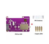 Raspberry Pi 5 PCIe vers M.2 NVMe SSD,prend en charge Gen2/3,taille adaptée 2230 2242 2280 PCIE SSD 6 000 cartes pour Pi5 RPi 5 - Type 2230 Size