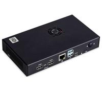 Raspberry Pi® Boîtier pour ordinateur monocarte Convient pour (kits de développement): Raspberry Pi® avec refroidisseur actif noir