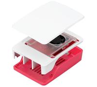 Raspberry Pi® Boîtier pour ordinateur monocarte convient pour: Raspberry Pi® 5 B rouge, blanc