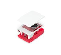 Raspberry Pi® Boîtier pour ordinateur monocarte convient pour: Raspberry Pi® 5 B rouge, blanc