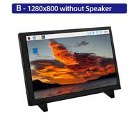 Raspberry Pi-Écran tactile LCD IPS de 10.1 pouces,avec support pour RPI 4 modèle B 3B + 3B,1024x600,1280x800 - Type B 1280x800