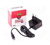 Raspberry Pi Foundation Alimentation USB-C pour Raspberry Pi 4 – Prise EU – Noir
