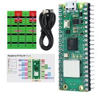 Raspberry Pi Pico W Board Pre-Soldered Header, Dual-Core Arm Cortex-M0+ Microcontroller, Development Board, Python C Java Code, Tutorial Example Projects