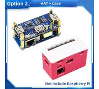Raspberry Pi PoE Ethernet HUB HAT 3 x USB 2.0 Ports RJ45 Stérilisation 3PG RTL8152B Compatible pour Raspberry Pi ontariW WH 1.3 - Type HAT(A)and Case