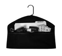 raspbery Cintre de dérivation Coffre-Fort Ignifuge | Cachette pour Objets Valeur et Secrets Masquer Les personnels la Maison ou Le Voyage Pochette à glissière Porte-Documents, Noir