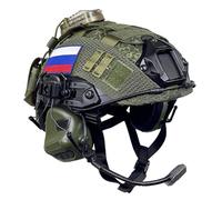 RASPIO Ensemble Complet de Casques Airsoft Fast Bump Russes avec Micro-Casque de Communication pour Cosplay Tactique et Équipement Militaire