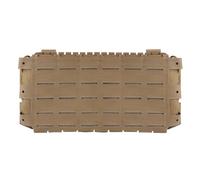 RASPIO Pochette Tactique Triple Chargeur avec Crochet et Boucle, Plaque de Fixation pour Chargeur 5,56, Panneau de Suspension À Rabat Avant Molle pour Gilet de Chasse et Porte-plaques(Brown)