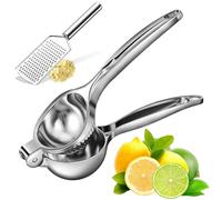 Rasse Presse Citron vert citron Juicer - Main jus Presse Presse presse-agrumes Juicers Squeeze, Premium Qualité Lemon Lime Squeezer, manuel presse-agrumes Centrifugeuse avec Heavy Duty facile d'utilisation Argenté