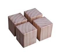 Rassembleurs De Lit En Bois, Rehausseurs De Meubles En Pin, Élévateur De Bureau, Ajouter Une Hauteur De 10cm, Pour Canapé Armoire, 4 Pièces (6×6×10cm)