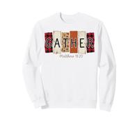 Rassemblez la récolte d'automne Merci Dieu Pays Thanksgiving dîner Sweatshirt