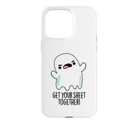 Rassemblez Votre Drap de Jeu de Mots drôle fantôme Coque pour iPhone 15 Pro Max