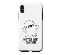 Rassemblez Votre Drap de Jeu de Mots drôle fantôme Coque pour iPhone XS Max