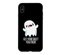 Rassemblez Votre Drap de Jeu de Mots drôle fantôme Coque pour iPhone XS Max