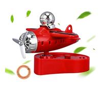 Rassisanteur d'air de voiture, Solar Power Plane-Type Parfum Car Perfure Air Fairier - Parfum Diffuseur Decoration Decoration Caracter Tamion Car Tamion Voyage RV pour les conducteurs mâles