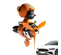 Rassisquant D'air De Voiture De Dessin Animé - Clip Pilote En PVC, Décoration De Tête Tremblante, Ornement De Véhicule Amusant | Caracturier De Tableau De Bord Parfumé À La Cologne, Accessoire De Diff