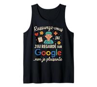 Rassurez Vous J'Ai vu sur Google Humour Medecin Débardeur