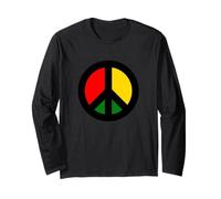 Rasta CND Ban The Bomb Symbole de Paix Manche Longue