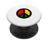 Rasta CND Ban The Bomb Symbole de Paix PopSockets PopGrip Adhésif