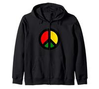 Rasta CND Ban The Bomb Symbole de Paix Sweat à Capuche