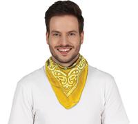 Rasta Ethno Foulard Reggae Style Bandana Rétro Jamaïque Design Boho Chic Urbain Mode Inspirant Culture Caraïbes Bohemian Headwear Motifs Colorés Stylé Compagnon de Fête Idéal, Couleur : Jaune