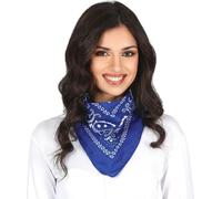 Rasta Ethno Foulard Reggae Style Bandana Rétro Jamaïque Design Boho Chic Urbain Mode Inspirant Culture Caraïbes Bohemian Headwear Motifs Colorés Stylé Compagnon de Fête Idéal, Couleur : Bleu