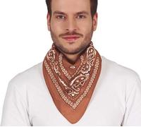 Rasta Ethno Foulard Reggae Style Bandana Rétro Jamaïque Design Boho Chic Urbain Mode Inspirant Culture Caraïbes Bohemian Headwear Motifs Colorés Stylé Compagnon de Fête Idéal, Couleur : Marron