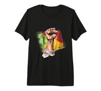 Rasta Hand Stand Up Get Up T-Shirt Haut de Gamme