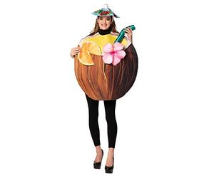 Rasta Imposta Adult Coconut Cocktail Drink Fancy Dress Costume Standard