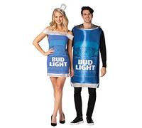 Rasta Imposta Costume d'Halloween avec tunique et robe Bud Light Can, taille M-L, bleu